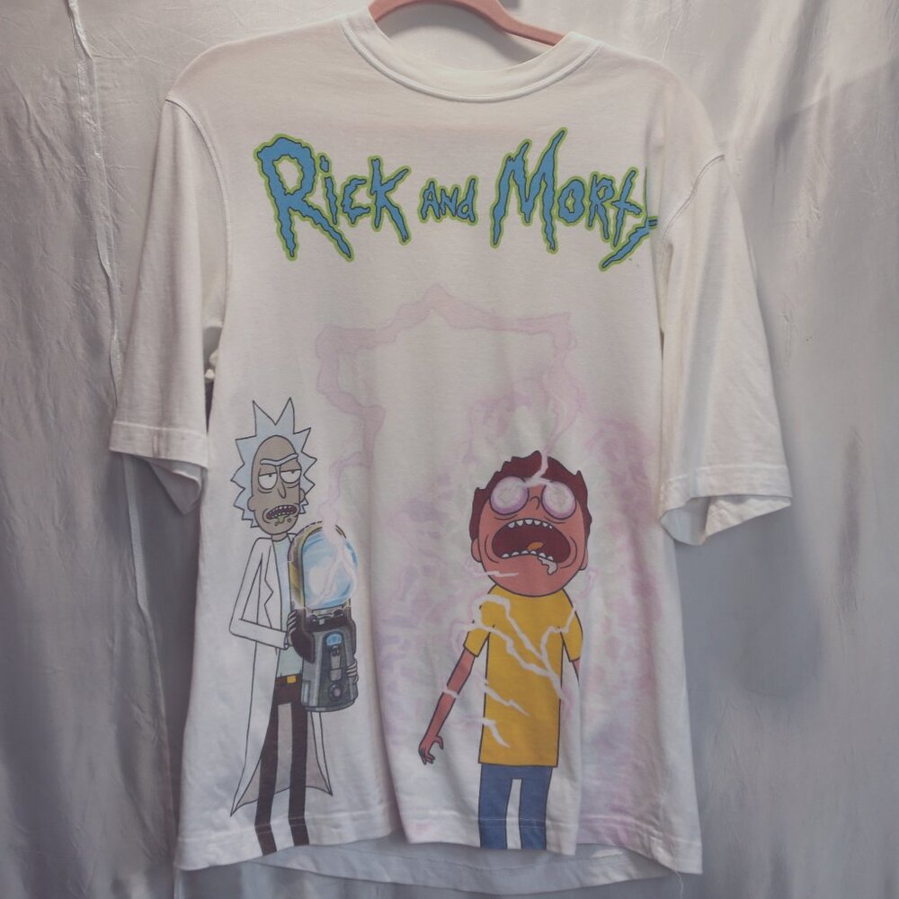 Adult Swim Rick and Morty TBOE White Cotton Tshirt S